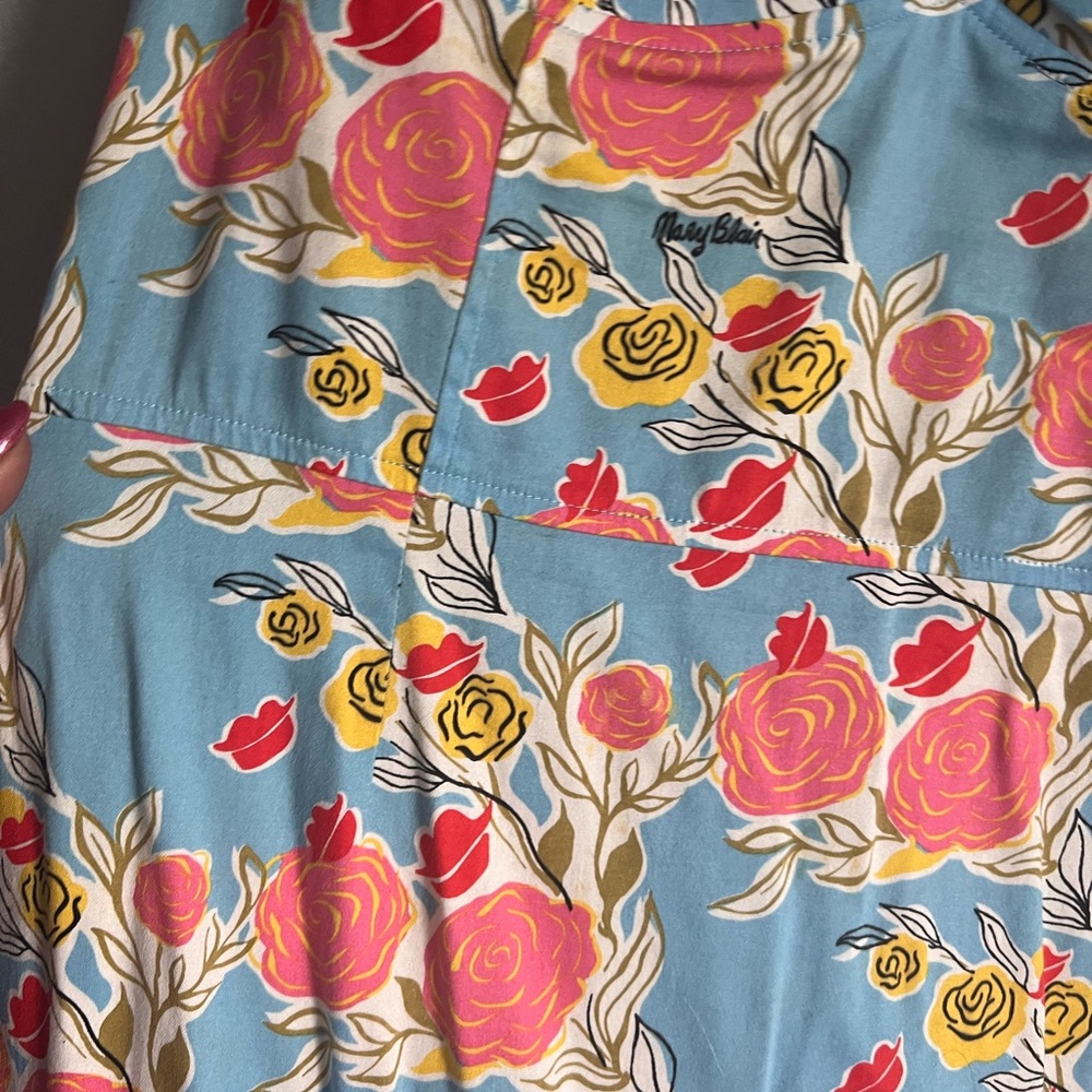 PUG— Pinup Clothing Lips and Roses by Mary Blair wiggle dress